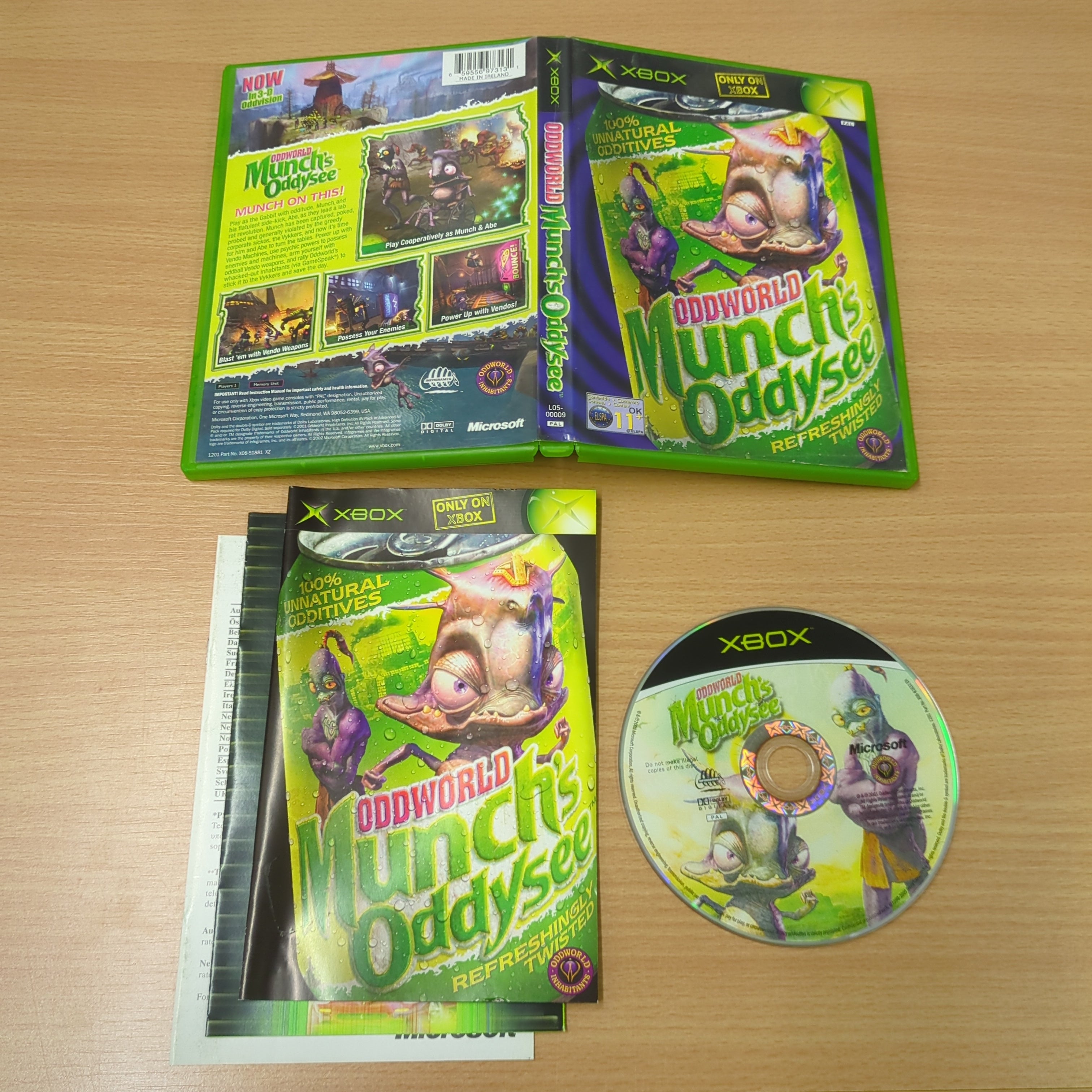 Oddworld: Munch's Oddysee original Xbox game Oddworld: Munch's Oddysee original Xbox game